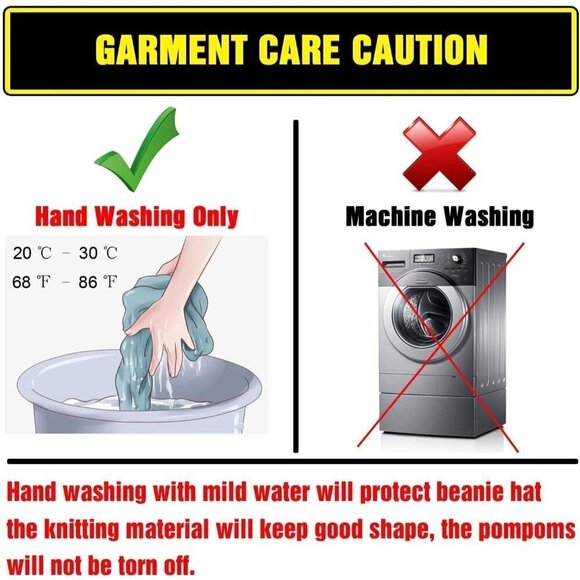 ✨ Huamulan Ear Flaps Sherpa Ski Women Black Peruvian Beanie Snow Pom Pom Hats - Picture 7 of 8